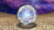 Splash of Clouds and Lightning Crystal Ball Poster Print by Bruce Rolff