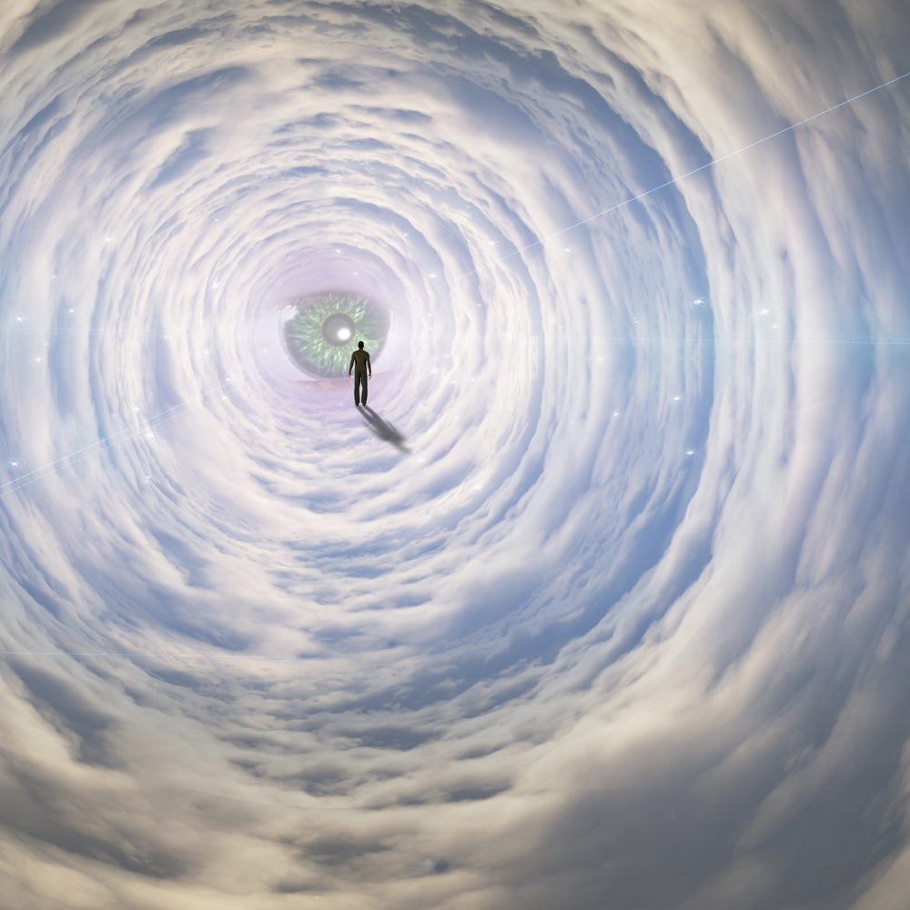 Space Tunnel with God's Eye Poster Print by Bruce Rolff, cosmic art