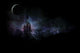 Magical Night Forest Landscape Poster Print