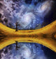 Reflection of a Lonely Landscape - Galaxies in the Sky Poster Print by Bruce Rolff