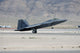 F-22 Raptor landing at Nellis Air Force Base poster print