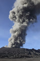 Mount Bromo Eruption Ash Cloud Poster Print - Stunning Nature Photography