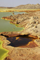 Dallol geothermal area poster print showcasing potassium salt deposits in Ethiopia.