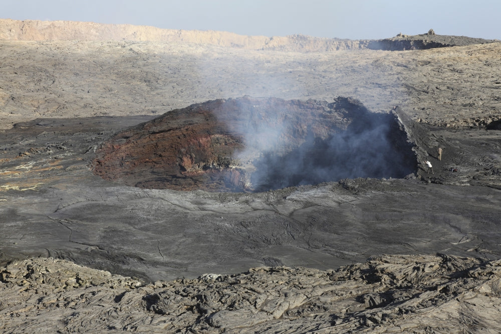 Pit Crater with Lava Lake at Erta Ale Volcano Poster Print