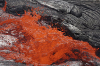 Lava bubble bursting at Erta Ale volcano poster print
