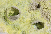 Dallol geothermal area egg-shaped fumarole deposits poster print