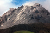 Soufriere Hills volcano lava dome poster print showcasing geological features.