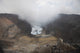 Active lava lake degassing at Nyiragongo Volcano poster print.