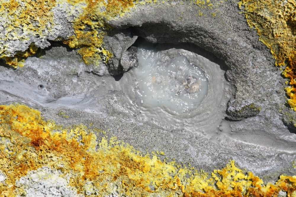 November 2007 hot spring at White Island volcano poster print