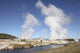 Steam rising over Midway Geyser Basin in Yellowstone National Park poster print.