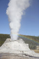 Castle Geyser Eruption with Rainbow in Yellowstone National Park Fine Art Print