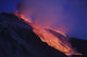 Poster of lava flowing into Valle del Bove at Mount Etna Volcano, Italy.