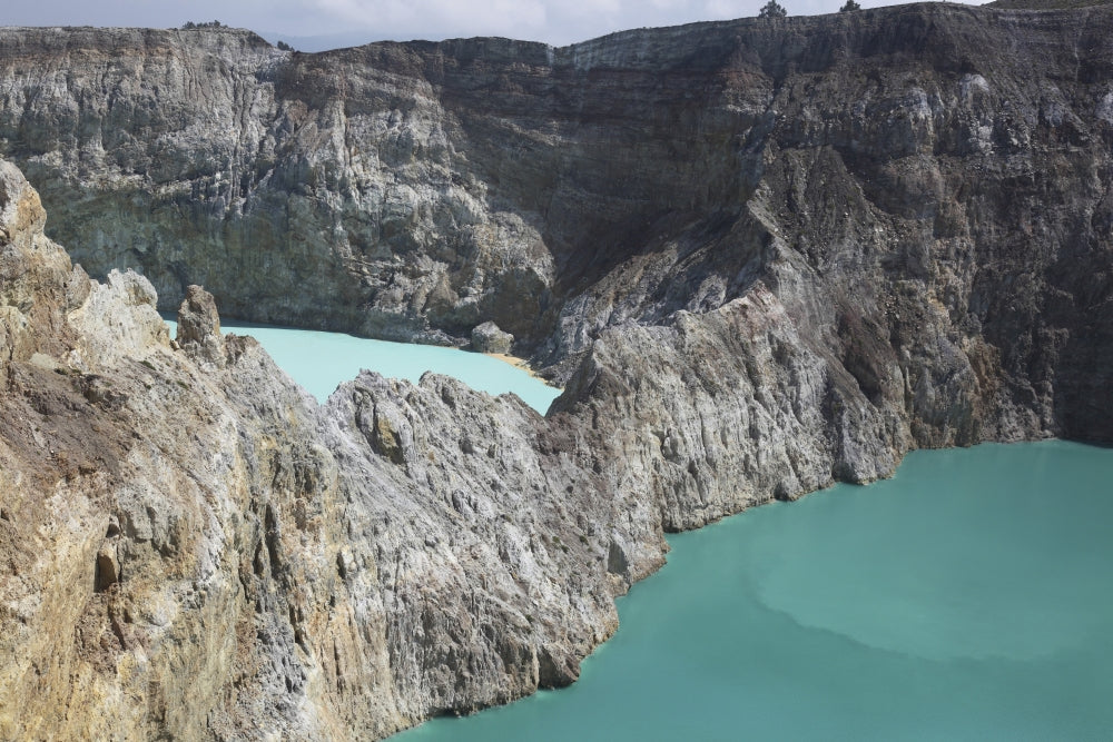 Colourful Crater Lakes of Kelimutu Volcano Poster Print from Flores Island, Indonesia