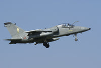 Italian Air Force AMX Aircraft flying over Florennes Belgium poster print.