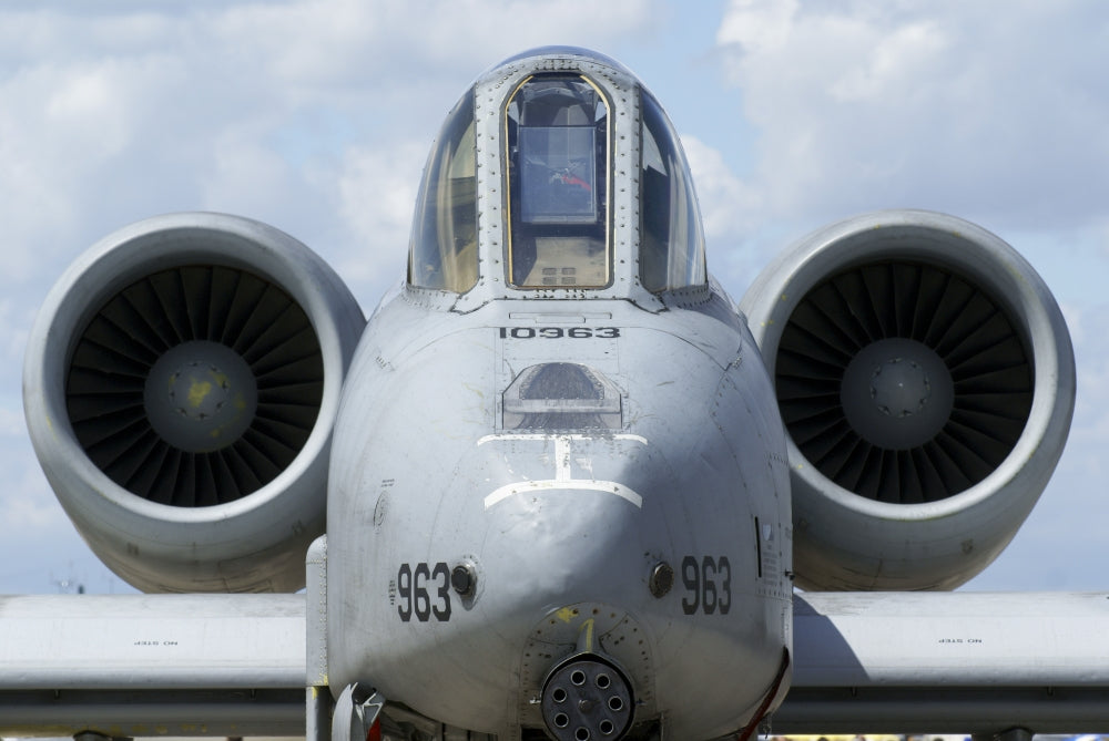 A-10A Thunderbolt II front view poster print of the U.S. Air Force in Geilenkirchen, Germany.
