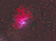 Poster print of IC 405 The Flaming Star Nebula in Auriga constellation