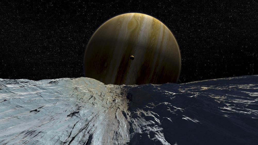 The Smooth Ice Field of Europa Poster Print by Steven Hobbs