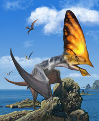 Tupandactylus perched on an outcrop during the Early Cretaceous Period poster print.