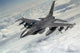 F-16C Falcon armed with AIM-120C missiles poster print