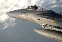 F-15 Eagle Combat Air Patrol Poster Print showcasing an F-15 Eagle in flight