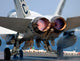 F/A-18A+ Hornet launching from USS Harry S Truman poster print.