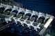Jets on Aircraft Carrier Poster Print showcasing military jets in action.
