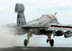 EA-6B Prowler launching from USS Enterprise poster print