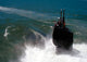 US Navy Sailors on topside watch aboard USS Albany poster print.