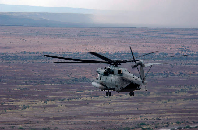 CH-53E Super Stallion in flight poster print