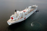 USNS Mercy hospital ship poster print by Stocktrek Images.