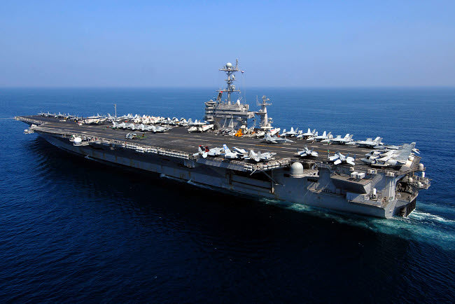 USS John C. Stennis Nimitz-class aircraft carrier poster print