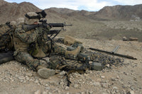 Marine rifleman providing security at Marine Corps Air-Ground Combat Center Twentynine Palms Poster Print