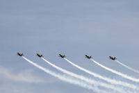 Blue Angels aerial demonstrations poster print showcasing flight precision.