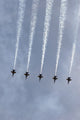 The Blue Angels performing aerial demonstrations during an air show.