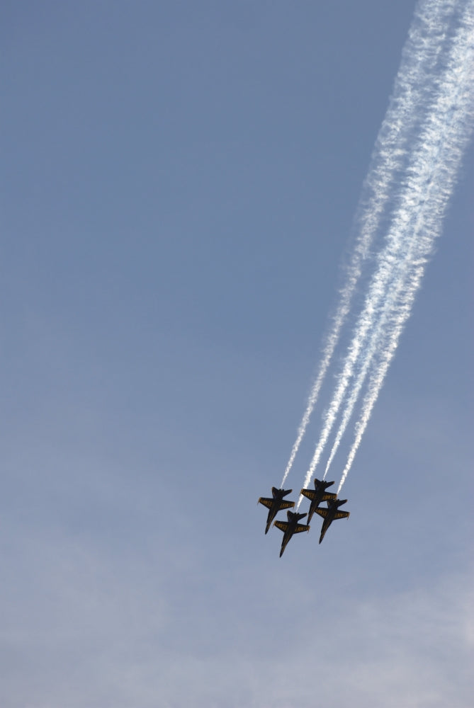The Blue Angels Aerial Demonstration Poster Print showcasing precision maneuvers