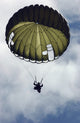 An Armed Forces of the Philippines paratrooper descending with MC1-C parachute poster print.