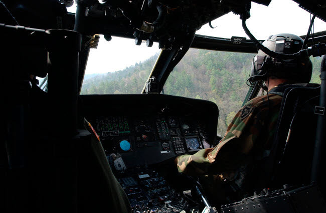 Army National Guard UH-60 Black Hawk Helicopter Crew Poster Print