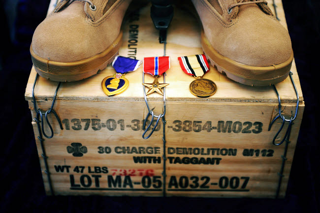 Memorial Tribute to an Airman Lost in Iraq Poster Print by Stocktrek Images