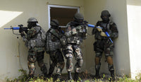Security Forces Quick Check Poster Print showcasing vigilant personnel.
