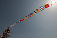 USS Iwo Jima Fleet Week 2009 Poster Print with flags flying over the deck