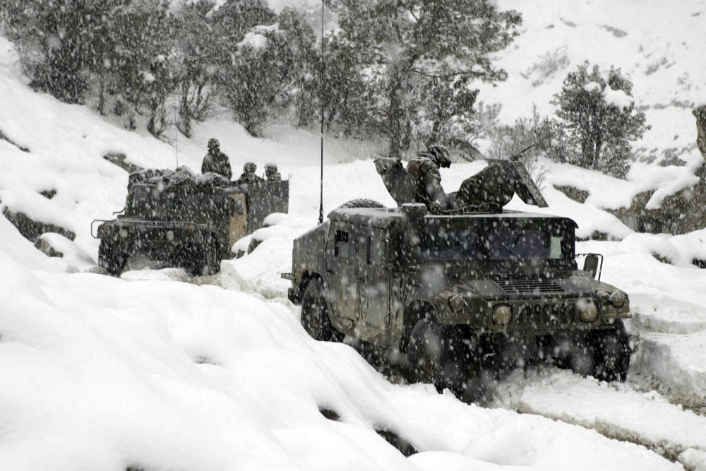 U.S. Marines Mounted Patrol in Khowst-Gardez Pass Poster Print