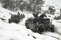 U.S. Marines Mounted Patrol in Khowst-Gardez Pass Poster Print