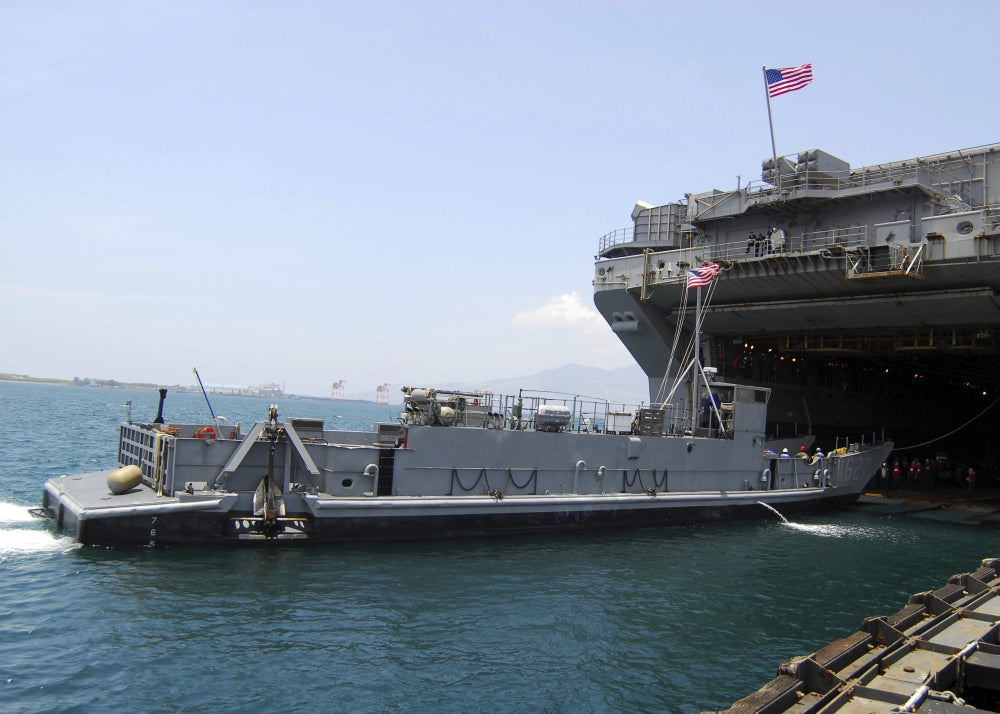 Landing Craft Utility 1627 poster print at Subic Bay, showcasing naval operations.