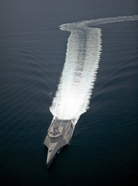 Littoral Combat Ship Independence Poster Print showcasing the vessel underway in the Gulf of Mexico.