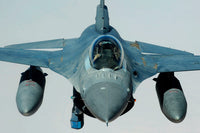 US Air Force F-16CJ Fighting Falcon Refueling Poster Print over Iraq
