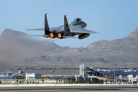 F-15 Eagle taking off during Red Flag 09-5 training mission at Nellis Air Force Base