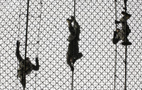 U.S. Army recruits at Victory Tower during basic training poster print.