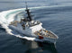 United States Coast Guard National Security Cutter Waesche Poster Print demonstrating maneuvers in the Gulf of Mexico.