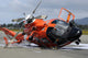 U.S. Coast Guard MH-65 Dolphin helicopter crash poster print.