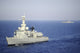 Portuguese Navy frigate NRP Bartolomeu Dias poster print in the Mediterranean Sea.
